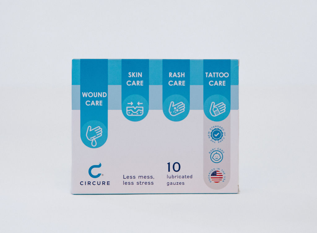 Circure packaging with wound care labeling
