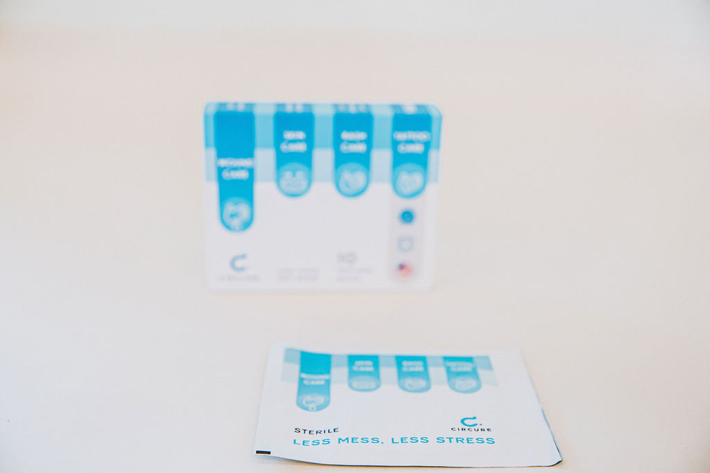 Individually wrapped Circure gauze for selected care needs